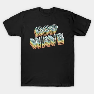 Beautiful Black Rod Wave Shirt